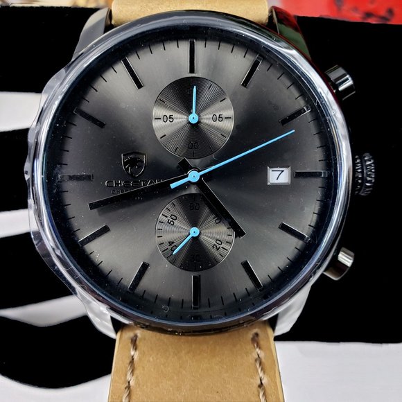 NEW Men's Watch CHEETAH Brand Fashion Sports Quartz Watch Waterproof Chronograph - Picture 3 of 6